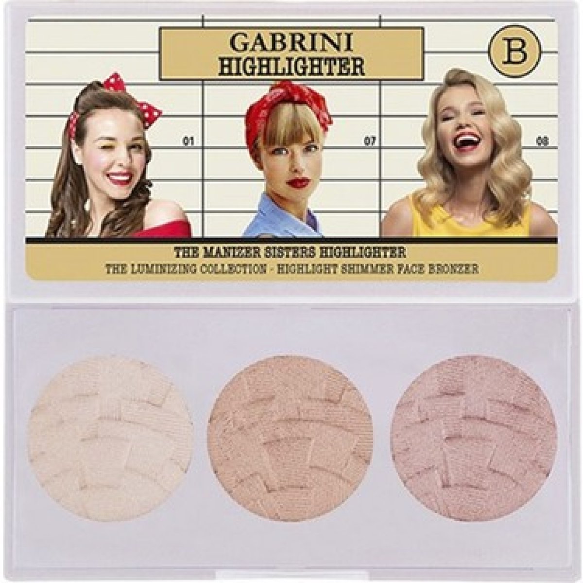 Gabrini 3'lü Highlighter Palet Set