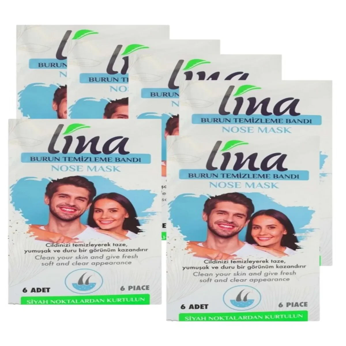 Lina  6 Adet Burun Siyah Nokta İçin