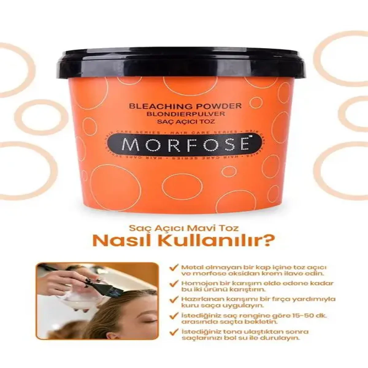 Morfose 1000 ml Mavi Toz Saç Açıcı 