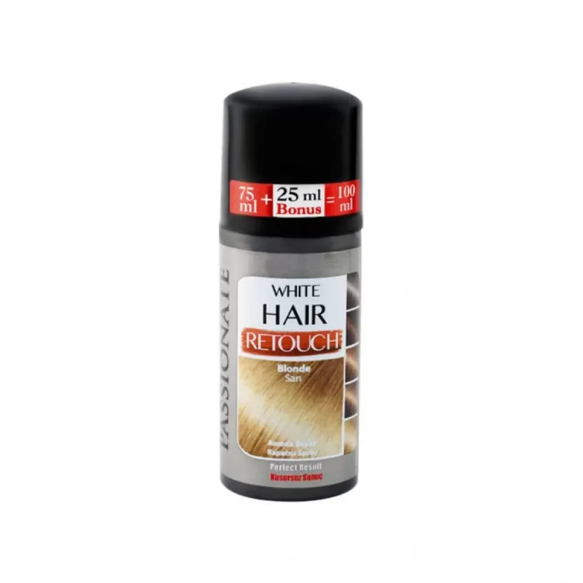 Passıonate Retouch  Beyaz Kapatıcı Sprey  Siyah- Koyu Kahverengi 100ml