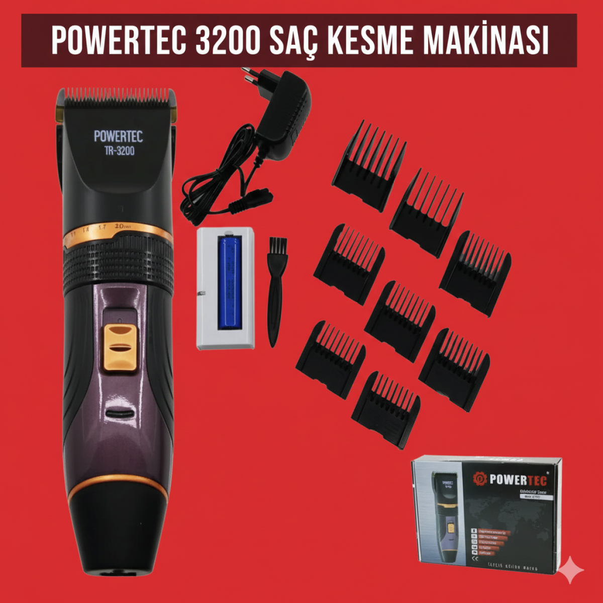 Powertec 3200 Saç Kesme Makinası