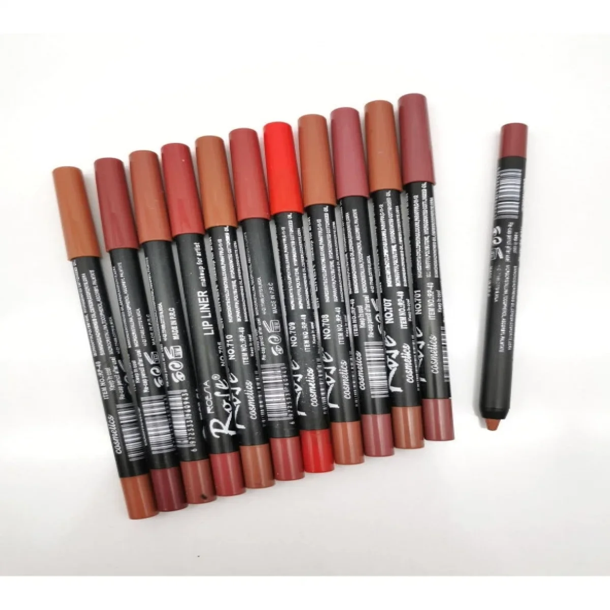 Rose Ultra Yağlı Yeni Model 12'li Dudak Kalemi 